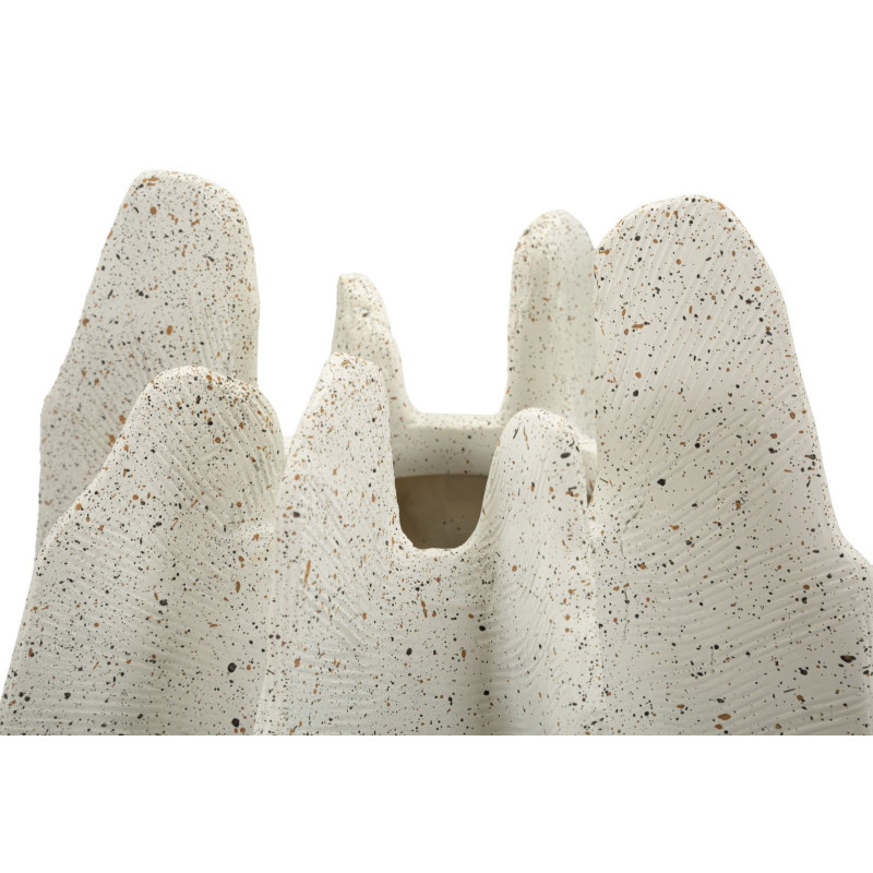 Vase en résine Ester – vase contemporain – Ø 26 x 40 cm (ouverture Ø 9 cm)