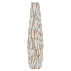 Vase en résine Hanoï – vase design moderne – Ø 17 x 68,5 cm (ouverture Ø 6 cm)