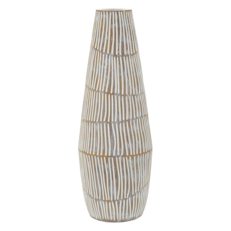 Vase en résine Hanoï – vase contemporain – Ø 17 x 47 cm (ouverture Ø 6 cm)