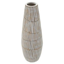 Vase en résine Hanoï – vase contemporain – Ø 17 x 47 cm (ouverture Ø 6 cm)