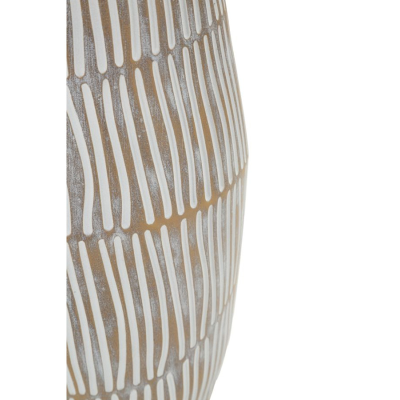 Vase en résine Hanoï – vase contemporain – Ø 17 x 47 cm (ouverture Ø 6 cm)