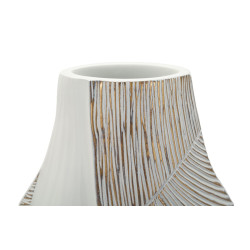 Vase en résine Ho Chi Minh – vase design moderne – 29,5 x 13,5 x 50 cm (ouverture 8 x 5 cm)