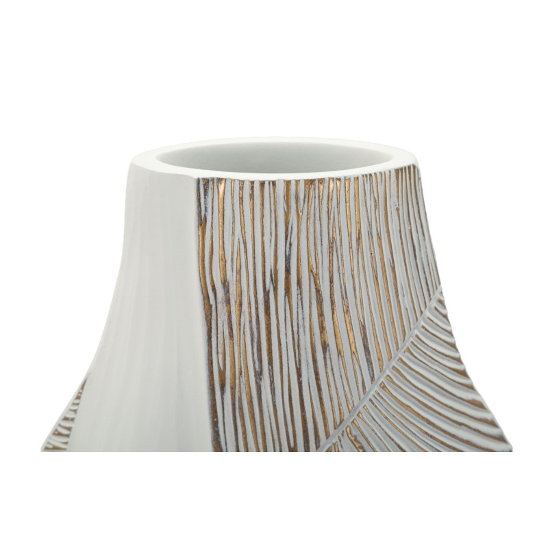 Vase en résine Ho Chi Minh – vase design moderne – 29,5 x 13,5 x 50 cm (ouverture 8 x 5 cm)