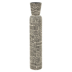 Vase en résine Nairobi – vase design contemporain – Ø 16 x 86 cm (ouverture Ø 12,5 cm)