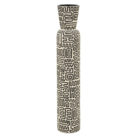 Vase en résine Nairobi – vase design contemporain – Ø 16 x 86 cm (ouverture Ø 12,5 cm)