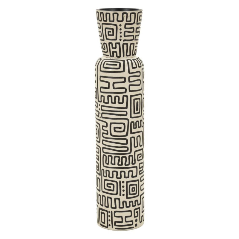 Vase en résine Nairobi – vase moderne – Ø 15,5 x 65 cm (ouverture Ø 11,5 cm)