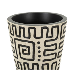 Vase en résine Nairobi – vase moderne – Ø 15,5 x 65 cm (ouverture Ø 11,5 cm)