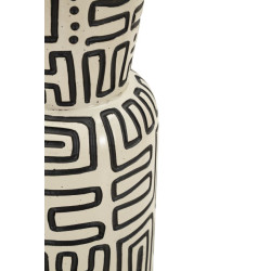 Vase en résine Nairobi – vase moderne – Ø 15,5 x 65 cm (ouverture Ø 11,5 cm)