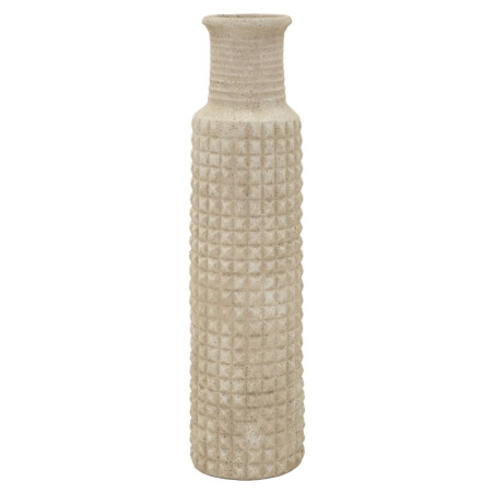 Vase d’extérieur en sable – grand vase design – Ø 28 x 110 cm (ouverture Ø 18 cm)