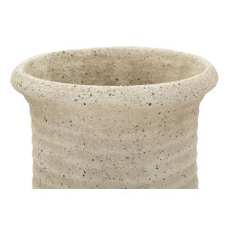Vase d’extérieur en sable – grand vase design – Ø 28 x 110 cm (ouverture Ø 18 cm)