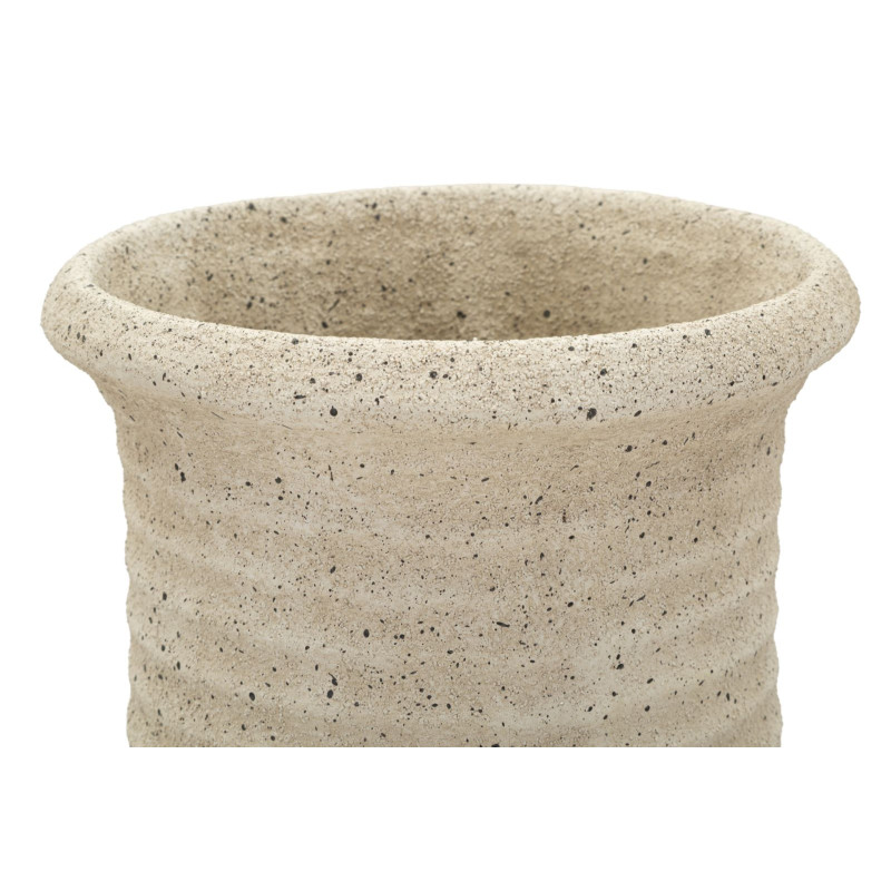 Vase d’extérieur en sable – grand vase design – Ø 28 x 110 cm (ouverture Ø 18 cm)