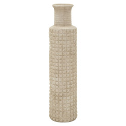 Vase d’extérieur en sable – vase contemporain – Ø 24,5 x 97 cm (ouverture Ø 14 cm)