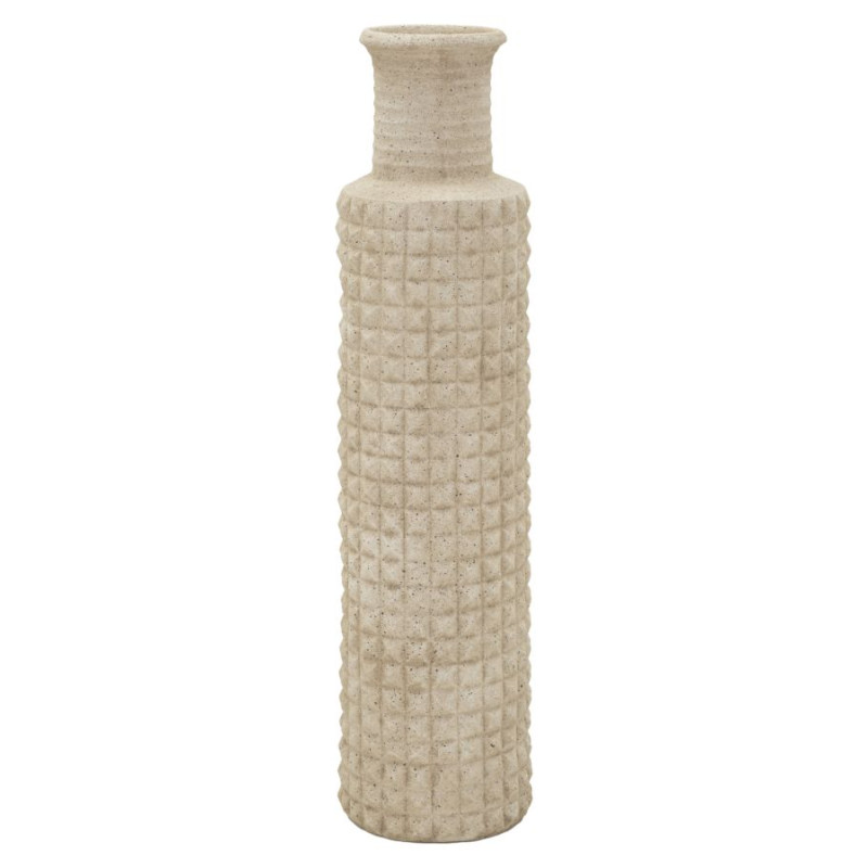 Vase d’extérieur en sable – vase contemporain – Ø 24,5 x 97 cm (ouverture Ø 14 cm)