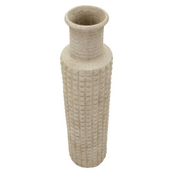 Vase d’extérieur en sable – vase contemporain – Ø 24,5 x 97 cm (ouverture Ø 14 cm)