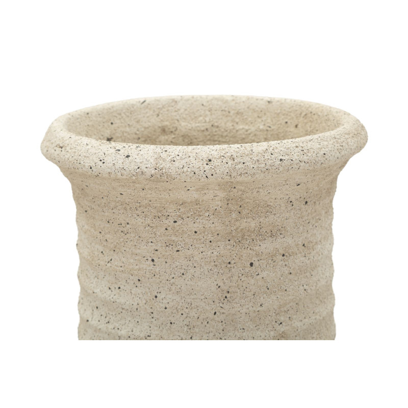 Vase d’extérieur en sable – vase contemporain – Ø 24,5 x 97 cm (ouverture Ø 14 cm)