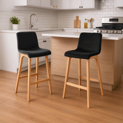 Tabouret de bar Hover Velvet Natura