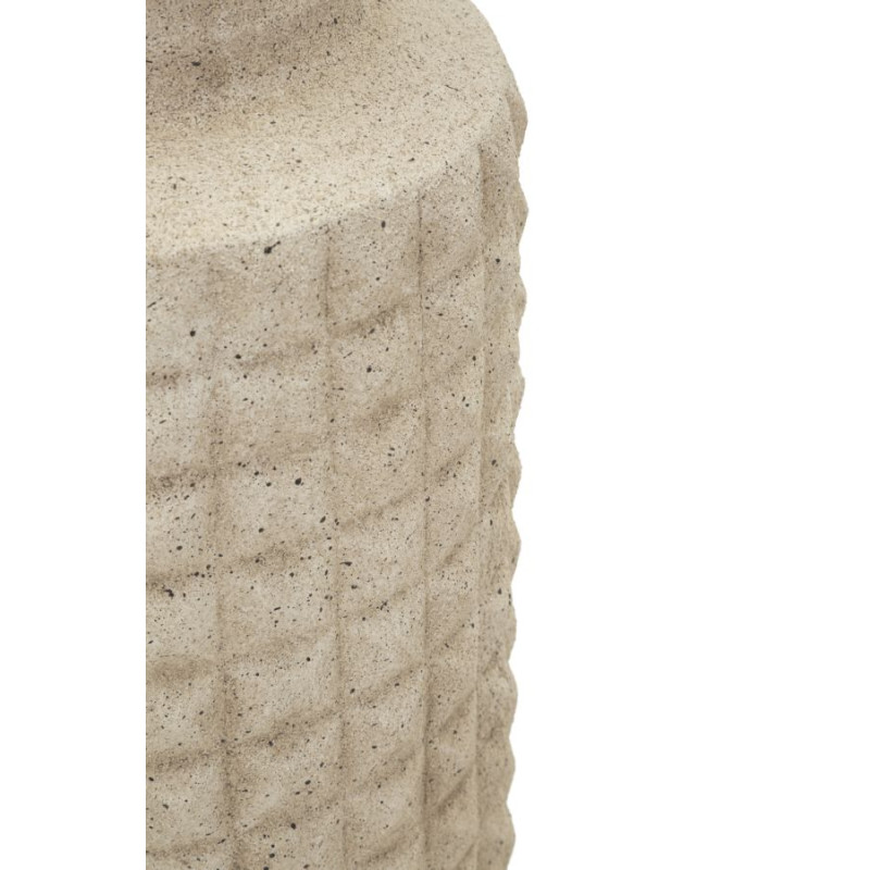Vase d’extérieur en sable – vase contemporain – Ø 24,5 x 97 cm (ouverture Ø 14 cm)