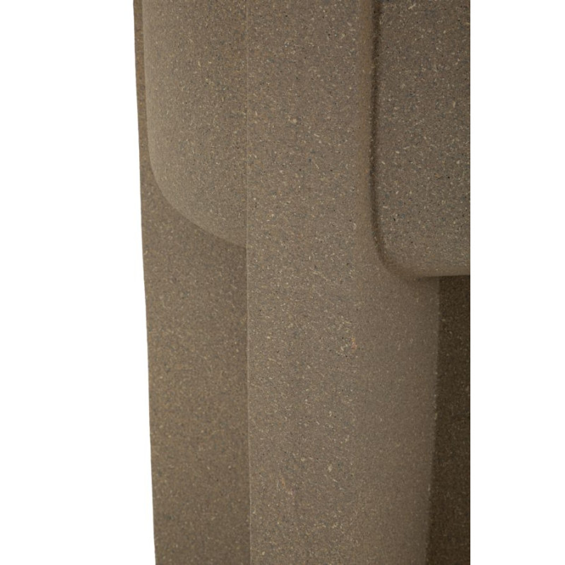 Porte-vase extérieur Moai – cache-pot design – Ø 42 x 101 cm (ouverture Ø 34 cm)