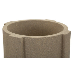 Porte-vase extérieur Moai – cache-pot contemporain – Ø 39 x 80,5 cm (ouverture Ø 30 cm)