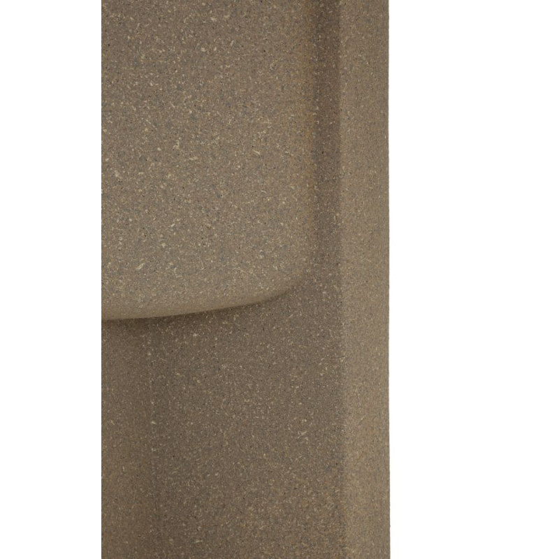 Porte-vase extérieur Moai – cache-pot contemporain – Ø 39 x 80,5 cm (ouverture Ø 30 cm)