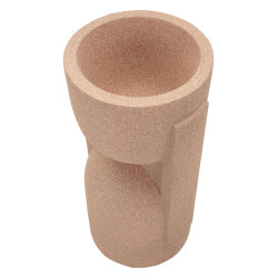 Porte-vase extérieur Nui – cache-pot contemporain – 36 x 34 x 70,5 cm (ouverture Ø 27 cm)
