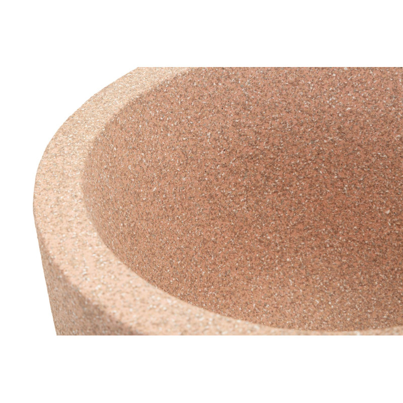 Porte-vase extérieur Nui – cache-pot contemporain – 36 x 34 x 70,5 cm (ouverture Ø 27 cm)