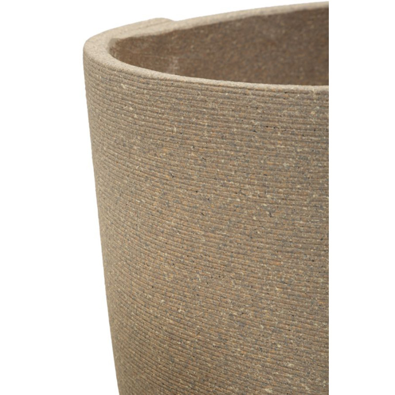 Ensemble de 3 cache-pots Pérou – pots extérieurs design – Ø 43 x 47 cm, Ø 36 x 41,5 cm, Ø 30,5 x 34,5 cm