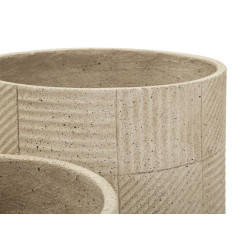 Ensemble de 3 cache-pots Venezuela – pots extérieurs modernes – Ø 43 x 39 cm, Ø 36,5 x 34 cm, Ø 29,5 x 28 cm