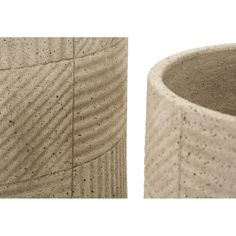 Ensemble de 3 cache-pots Venezuela – pots extérieurs modernes – Ø 43 x 39 cm, Ø 36,5 x 34 cm, Ø 29,5 x 28 cm