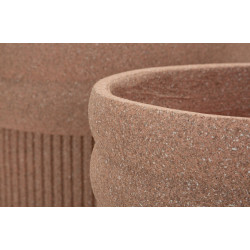 Ensemble de 3 cache-pots Colombie – pots extérieurs design – Ø 41,5 x 50 cm, Ø 36 x 45 cm, Ø 30,5 x 39,5 cm