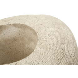 Porte-vase en pierre – cache-pot design – 78,5 x 56 x 33,5 cm (ouverture Ø 28 cm)