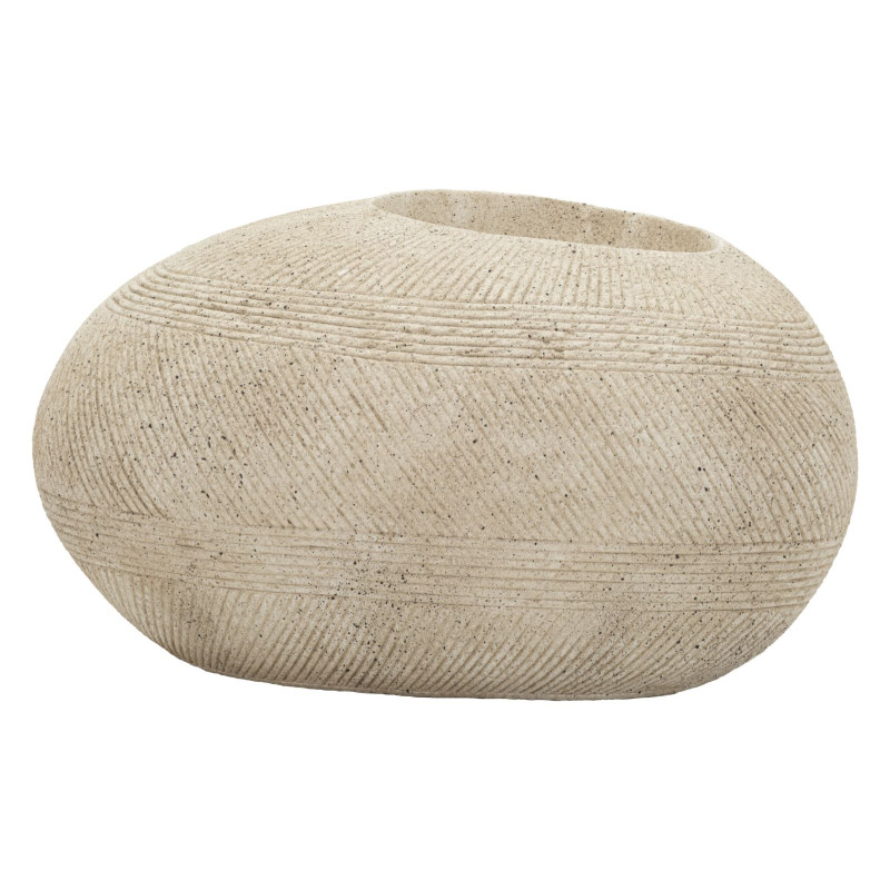 Porte-vase en pierre – cache-pot contemporain – 54,5 x 42,5 x 30 cm