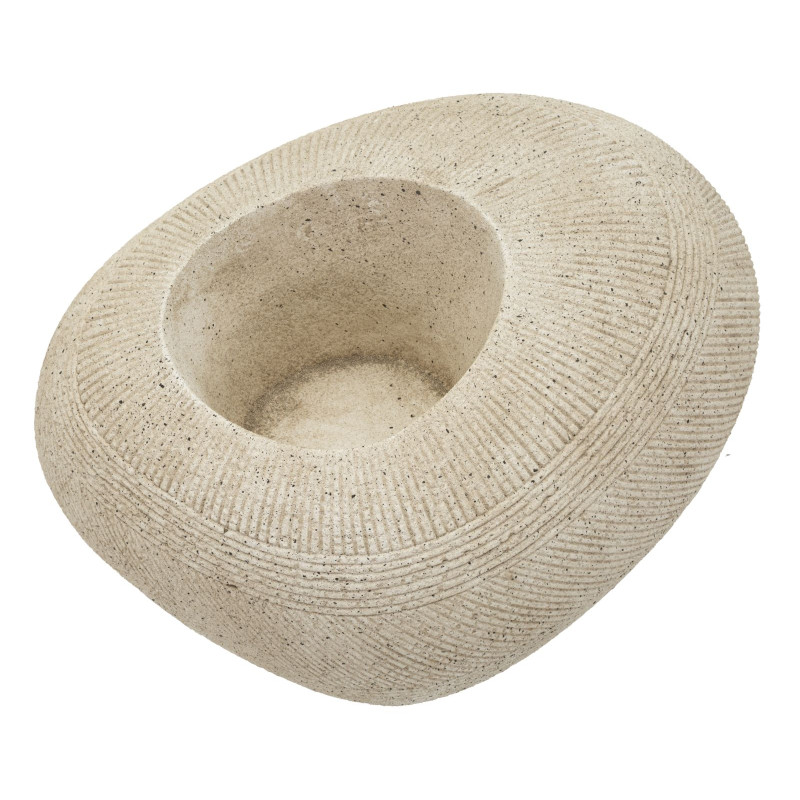 Porte-vase en pierre – cache-pot contemporain – 54,5 x 42,5 x 30 cm