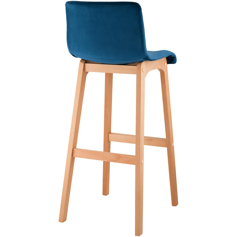 Tabouret de bar Hover Velvet Natura