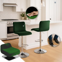 Tabouret de bar Hover Velvet C