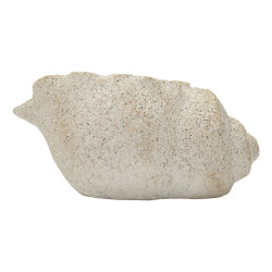 Vase en coquillage et sable B – vase design contemporain – 35 x 23 x 18 cm (ouverture 17 x 14 cm)