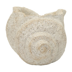 Vase en coquillage et sable B – vase design contemporain – 35 x 23 x 18 cm (ouverture 17 x 14 cm)