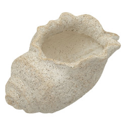 Vase en coquillage et sable B – vase design contemporain – 35 x 23 x 18 cm (ouverture 17 x 14 cm)