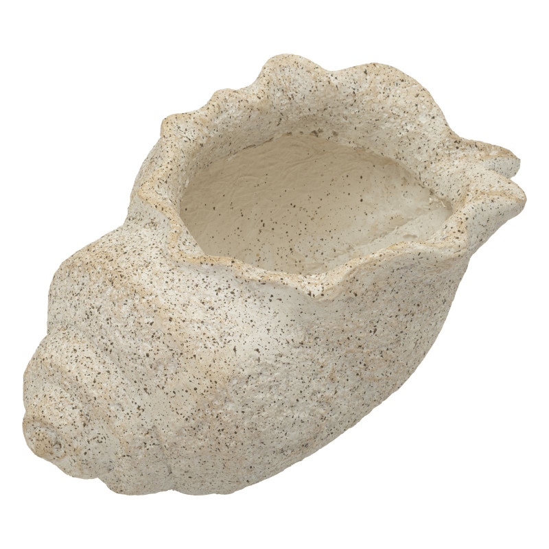 Vase en coquillage et sable B – vase design contemporain – 35 x 23 x 18 cm (ouverture 17 x 14 cm)