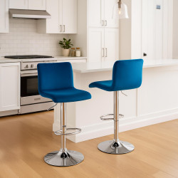 Tabouret de bar Hover Velvet C