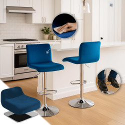 Tabouret de bar Hover Velvet C
