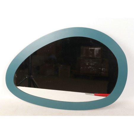 Miroir mural Saturno bleu – miroir design moderne – 71 x 1,5 x 48 cm