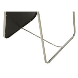 Miroir sur pied argenté – miroir glamour – 46 x 2 x 54 x 153 cm (miroir 43 x 150 cm)