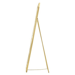 Miroir sur pied doré – miroir glamour design – 46 x 2 x 57 x 153 cm (miroir 43 x 150 cm)