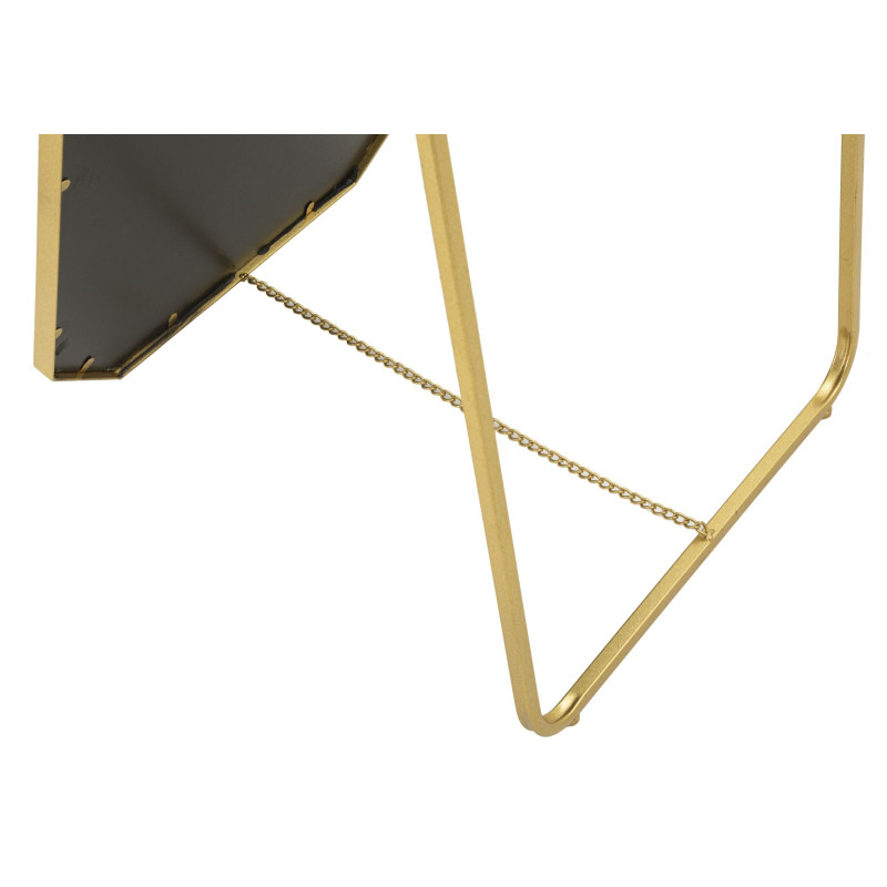 Miroir sur pied doré – miroir glamour design – 46 x 2 x 57 x 153 cm (miroir 43 x 150 cm)