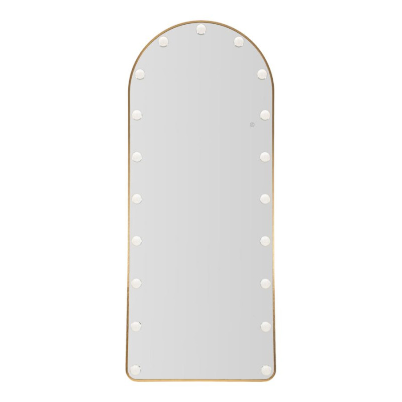 Miroir sur pied LED Hollywood arc – miroir lumineux design – 70 x 6 x 45 x 170 cm (3 couleurs)