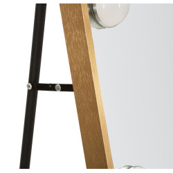 Miroir sur pied LED Hollywood arc – miroir lumineux design – 70 x 6 x 45 x 170 cm (3 couleurs)