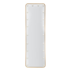 Miroir sur pied LED Hollywood rectangulaire – miroir lumineux moderne – 50 x 6 x 45 x 160 cm (3 couleurs)