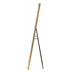 Miroir sur pied LED Hollywood rectangulaire – miroir lumineux moderne – 50 x 6 x 45 x 160 cm (3 couleurs)