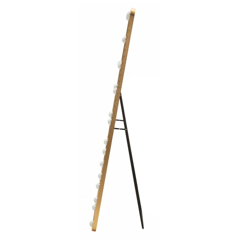 Miroir sur pied LED Hollywood rectangulaire – miroir lumineux moderne – 50 x 6 x 45 x 160 cm (3 couleurs)